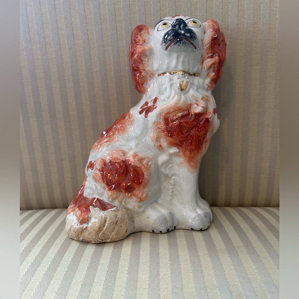 Vintage Russett Staffordshire Spaniel Dog Statue. - Picture 2 of 8